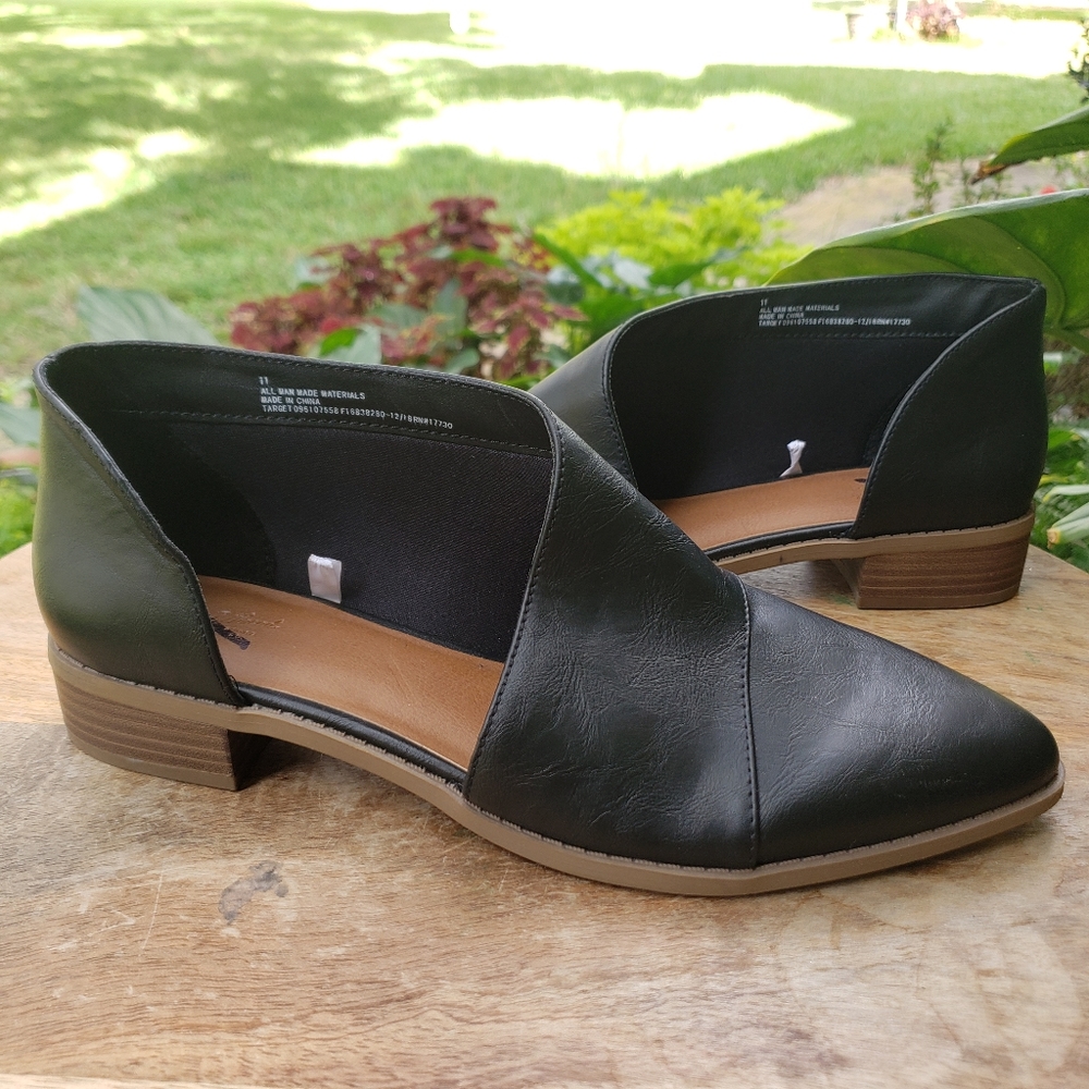 Universal Thread Black, Open Ankle Booties